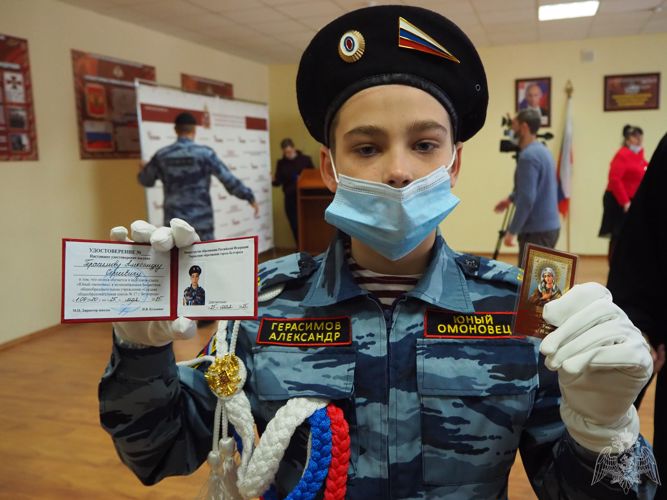 В Белгородской области кадеты Росгвардии приняли присягу