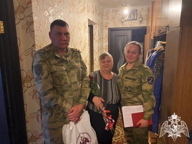 Белгородские росгвардейцы навестили семьи погибших сослуживцев