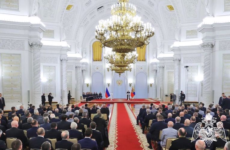 Герой России, ветеран белгородского ОМОН «Острог» Вячеслав Воробьев принял участие в торжественном приёме в Кремле