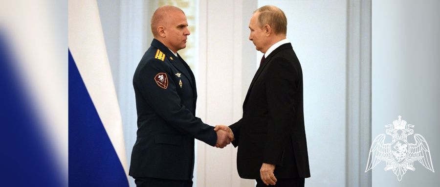 Офицеру Росгвардии полковнику Сергею Белозёрову вручена медаль «Золотая Звезда» Героя России