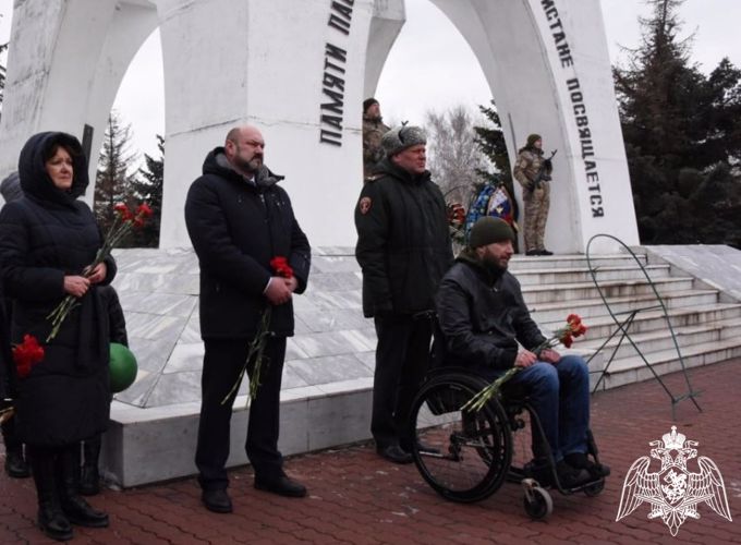 В Белгороде росгвардейцы приняли участие в памятных мероприятиях, посвященных 34 годовщине вывода советских войск из Афганистана