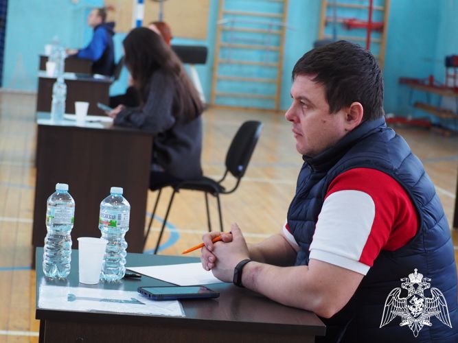 В Управлении Росгвардии по Белгородской области состоялся чемпионат по гиревому спорту