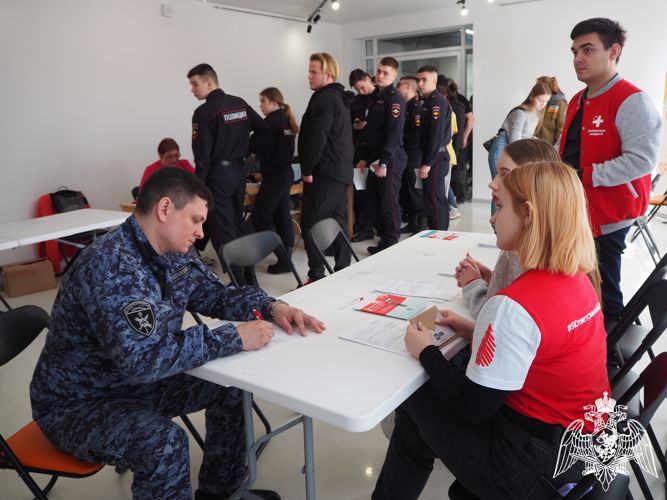 Росгвардейцы поддержали донорскую акцию «Белгород. Свои всегда рядом!»
