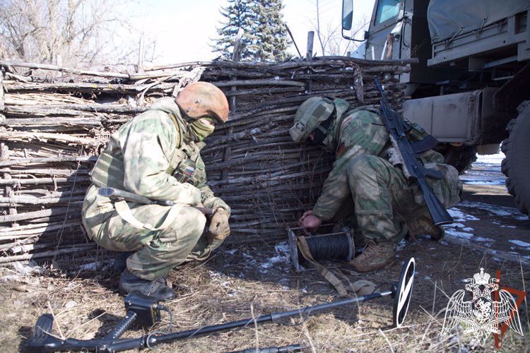 Саперы Росгвардии разминировали дорогу в пригороде Мариуполя