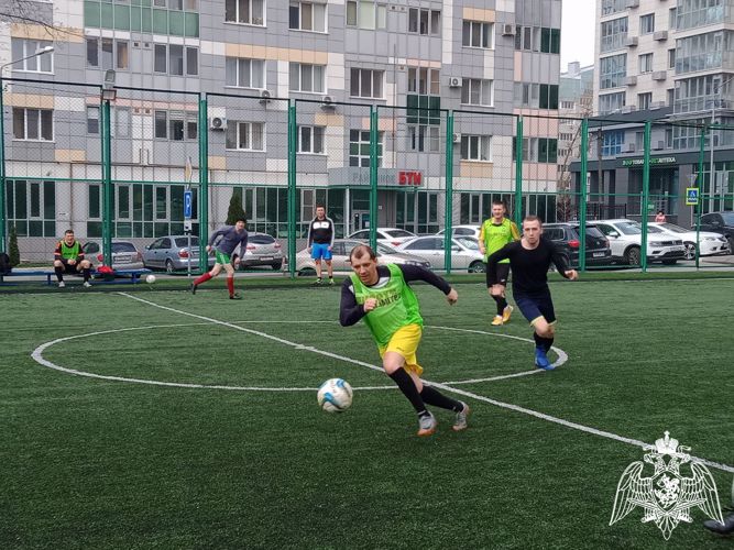 В Белгороде состоялся турнир по мини-футболу среди сотрудников подразделений территориального управления Росгвардии