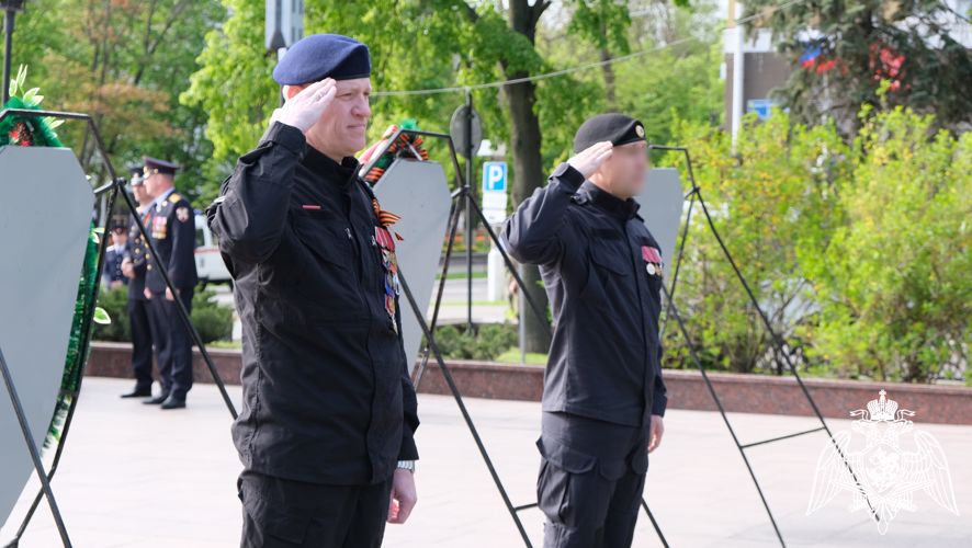 Руководство Управления Росгвардии по Белгородской области приняло участие в акции «Волна памяти»