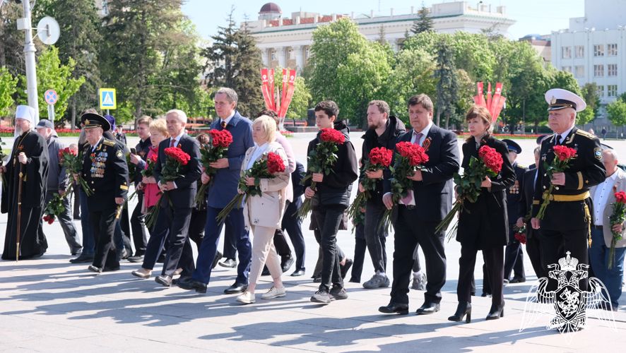 Начальник регионального Управления Росгвардии принял участие в торжественных мероприятиях в честь 78 годовщины Дня Победы  прошедших в Белгороде  