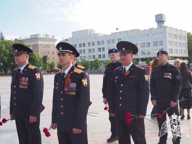 Руководство Управления Росгвардии по Белгородской области приняло участие в акции «Волна памяти»