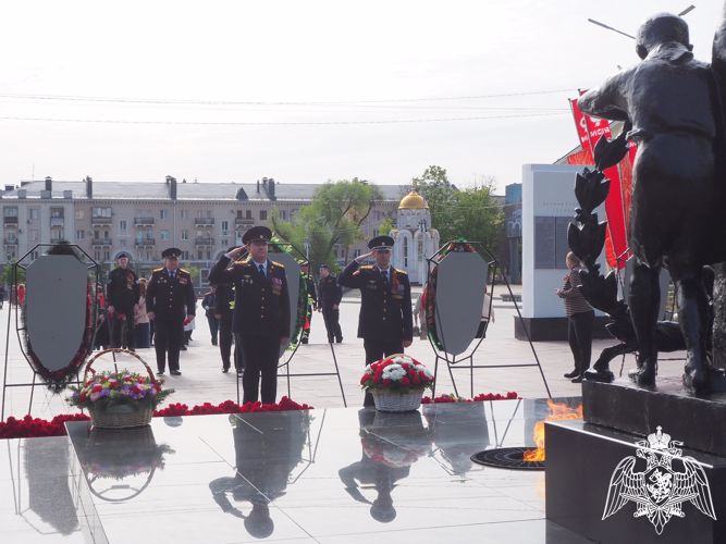 Руководство Управления Росгвардии по Белгородской области приняло участие в акции «Волна памяти»