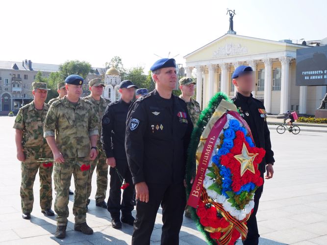 Белгородские росгвардейцы приняли участие в памятных мероприятиях, посвященных Дню памяти и скорби