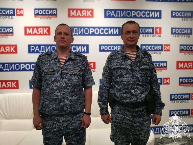 Росгвардейцы имеющие звание «Почётный Донор» стали гостями студии на радио России - Белгород