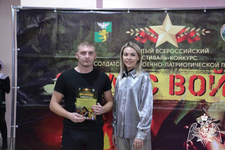 Белгородский росгвардеец стал лауреатом Всероссийского фестиваля-конкурса солдатской и военно-патриотической песни "Голос войны"