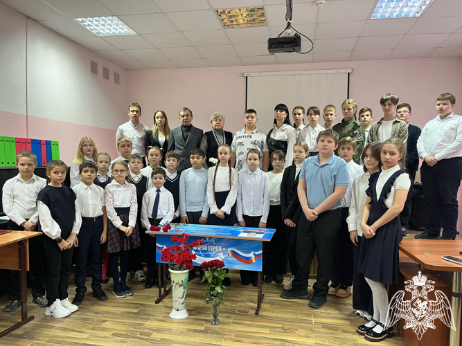 В Белгороде открыли парту Героя памяти ветерана Росгвардии