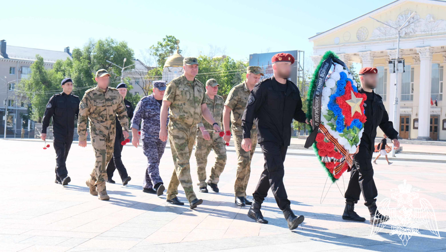 Белгородские росгвардейцы приняли участие в патриотической акции «Волна памяти»