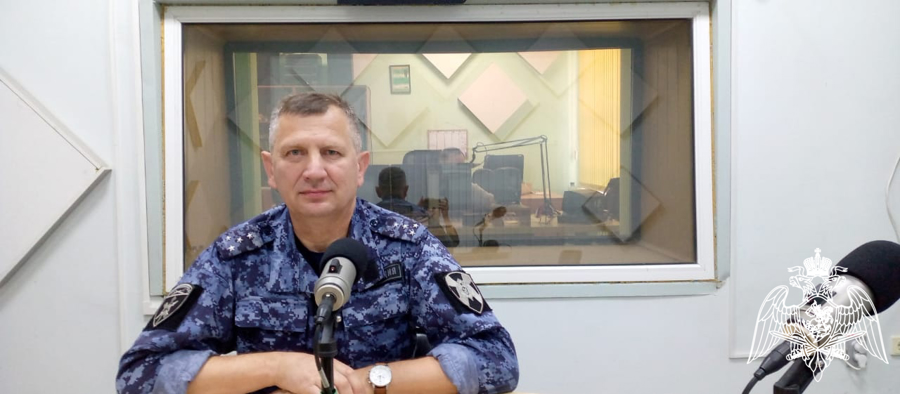 Офицер Росгвардии рассказал  белгородским радиослушателям  «Радио России» об особенностях в сфере контроля за оборотом оружия