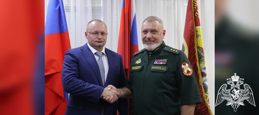 Заместитель директора Росгвардии генерал-полковник Алексей Воробьев провел рабочую встречу с руководством Центра спорта и образования «Самбо-70»