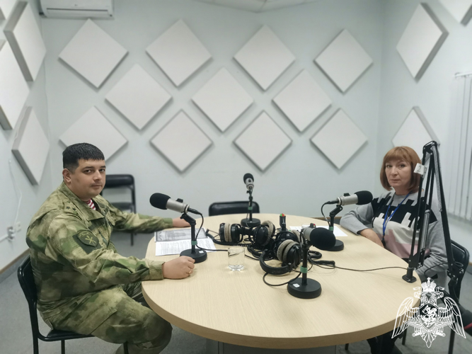 Офицер Росгвардии рассказал белгородским радиослушателям о порядке поступления в ведомственные учебные заведения