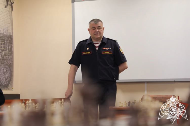 Ветеран Росгвардии, многократный победитель всероссийских ведомственных соревнований по шахматам принял участие в турнире «Марафон -2025»
