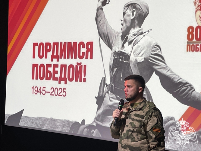 Белгородские росгвардейцы приняли участие в литературном вечере, посвященном Международному женскому дню