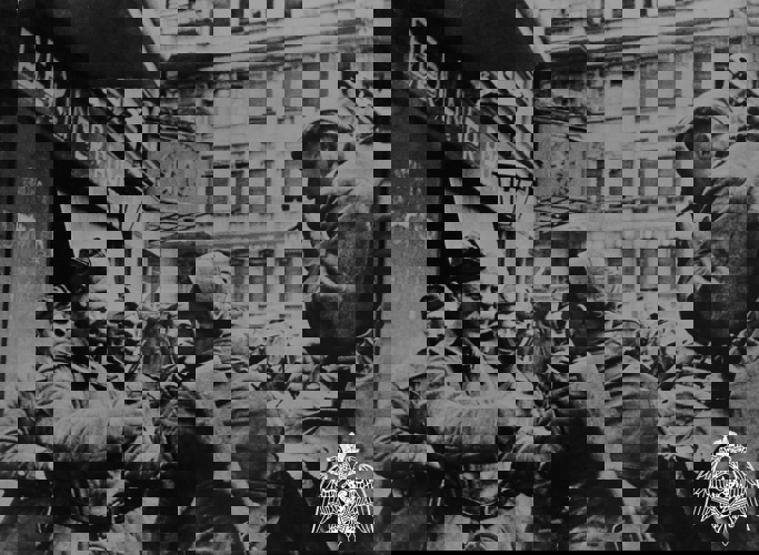 Части войск НКВД весной 1945 года участвовали в битве за Берлин — штурмовали Рейхстаг и сражались с гитлеровцами на улицах города
