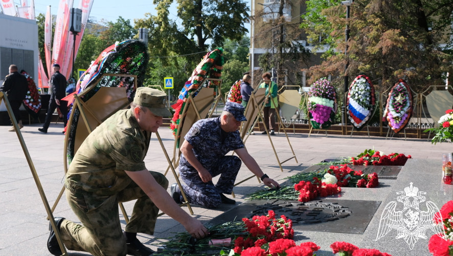 В Белгороде росгвардейцы присоединились к Всероссийской акции, посвящённой Дню памяти и скорби