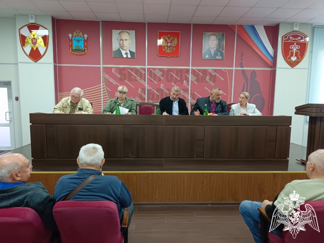 Ветераны Росгвардии обсудили вопросы участия в организации военно-политической работы регионального управления ведомства
