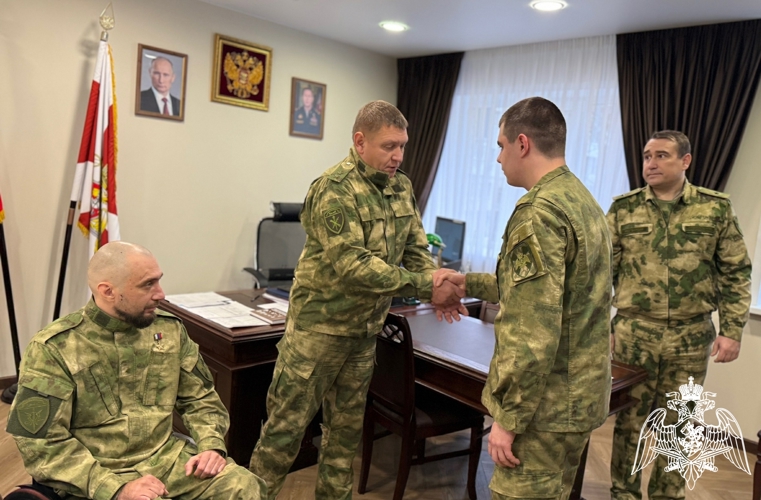 В Белгороде военнослужащие Росгвардии приняли присягу
