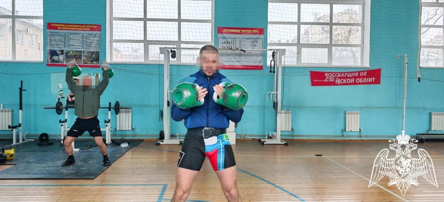 Определились победители регионального чемпионата Росгвардии по гиревому спорту