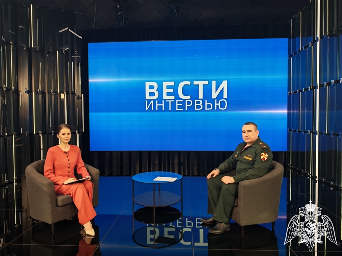 Заместитель начальника Управления Росгвардии по Белгородской области стал гостем программы «Интервью» на ГТРК «Белгород»
