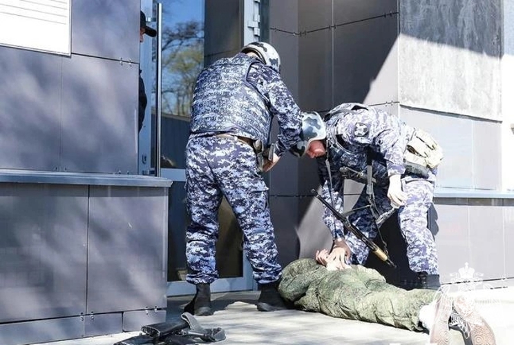 Белгородские росгвардейцы приняли участие в масштабных межведомственных учениях по антитеррористической безопасности