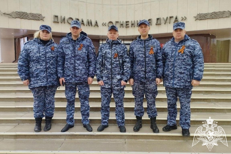 В Белгородской области Росгвардейцы присоединились к Всероссийской патриотической акции «Георгиевская ленточка» 