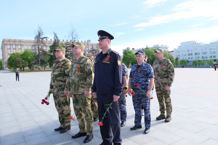 Белгородские росгвардейцы приняли участие в акции «Волна памяти», посвященной Дню Победы