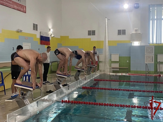 В Белгородской области прошел чемпионат регионального управления Росгвардии по плаванию посвящённый юбилею ведомства